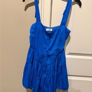 Vestique Women's Royal Blue Flowy Romper Size Dmall